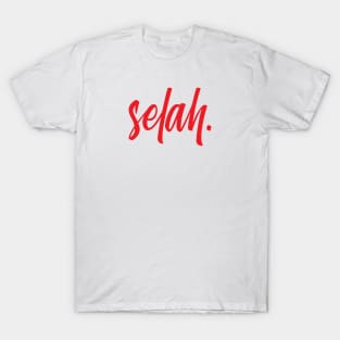 Selah. (Red) T-Shirt